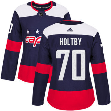 Adidas Washington Capitals 70 Braden Holtby Navy Authentic 2018 Stadium Series Womens Stitched Nhl Jersey