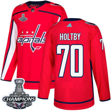 Adidas Washington Capitals 70 Braden Holtby Red Home Authentic Stanley Cup Final Champions Stitched Nhl Jersey