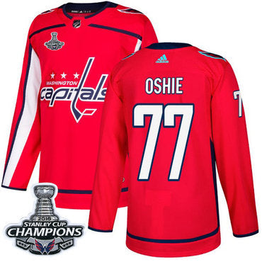 Adidas Washington Capitals 77 Tj Oshie Red Home Authentic Stanley Cup Final Champions Stitched Nhl Jersey
