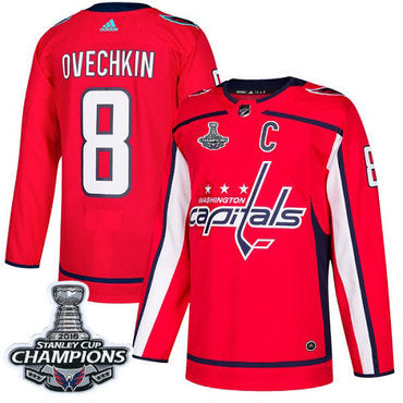 Adidas Washington Capitals 8 Alex Ovechkin Red Home Authentic Stanley Cup Final Champions Stitched Nhl Jersey