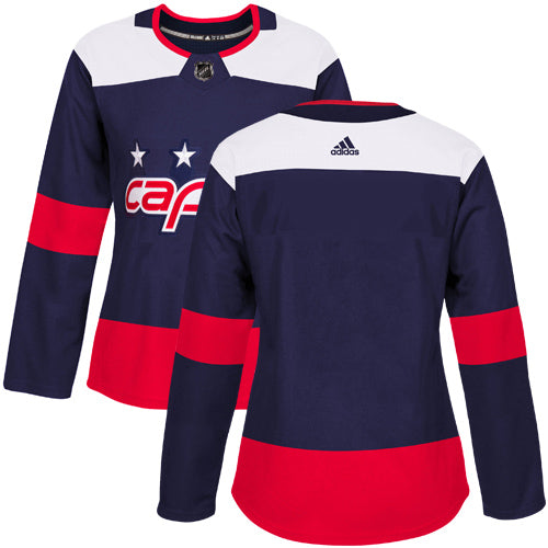 Adidas Washington Capitals Blank Navy Authentic 2018 Stadium Series Womens Stitched Nhl Jersey