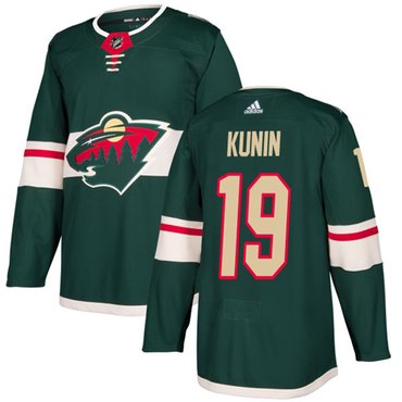 Adidas Wild 19 Luke Kunin Green Home Authentic Stitched Nhl Jersey
