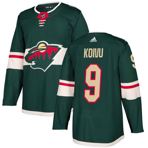 Adidas Wild 9 Mikko Koivu Green Home Authentic Stitched Nhl Jersey