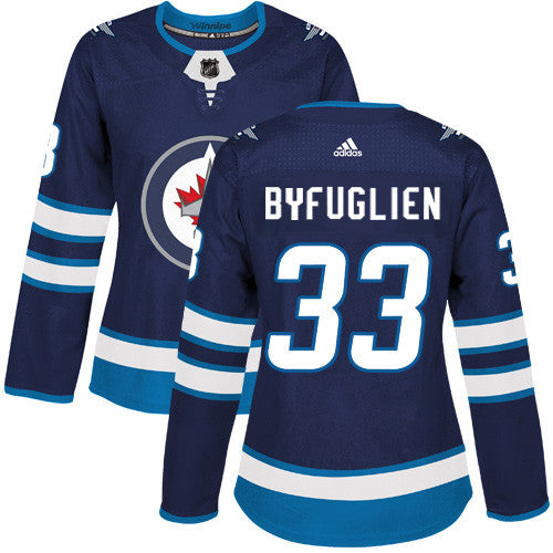 Adidas Winnipeg Jets 33 Dustin Byfuglien Navy Blue Home Authentic Womens Stitched Nhl Jersey