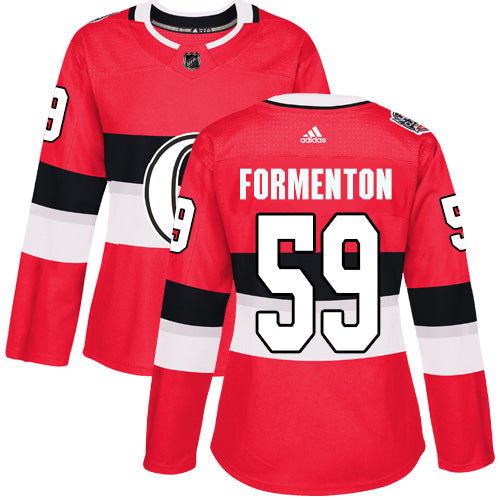 Adidas Womens Alex Formenton Authentic Red Jersey Nhl 59 Ottawa Senators 2017 100 Classic