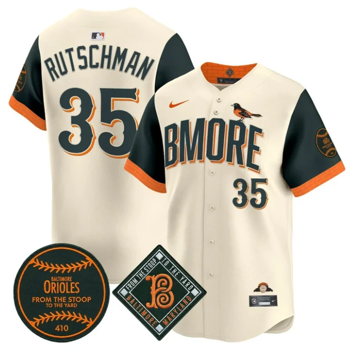 Adley Rutschman Jersey #35 Baltimore Orioles 2026 City Connect Premier Stitched