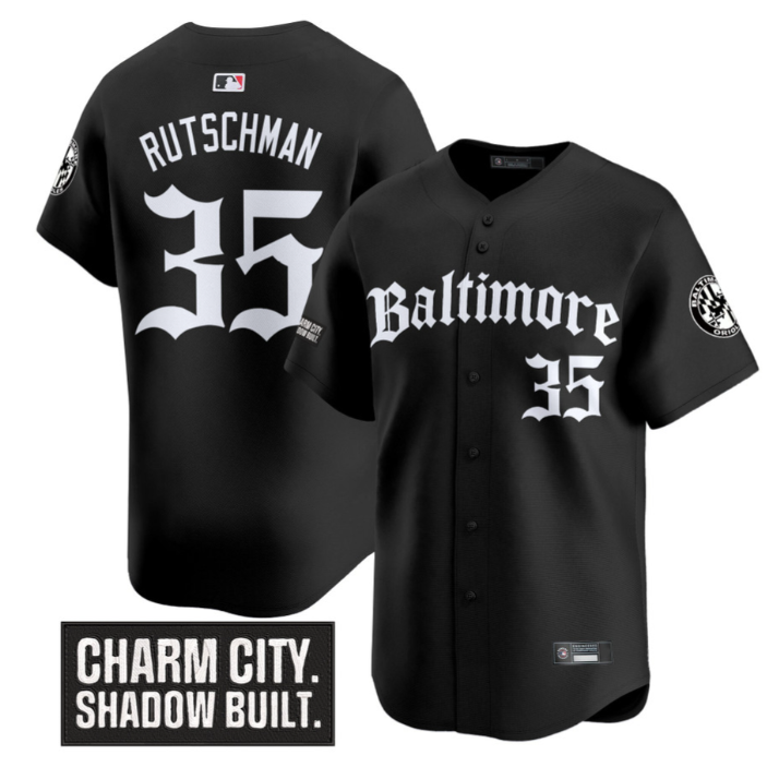Adley Rutschman Jersey #35 Baltimore Orioles Gothic Harbor Edition