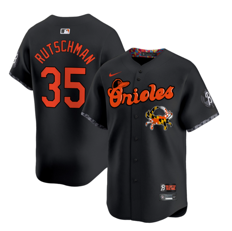 Adley Rutschman Jersey #35 Baltimore Orioles Maryland Blue Crab Vapor Stitched B
