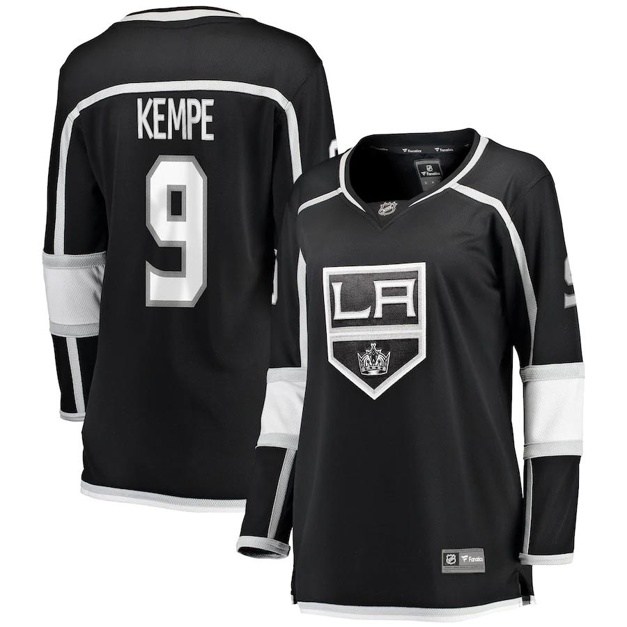 Adrian Kempe Los Angeles Kings Fanatics Branded Womens Breakaway Player Jersey Black