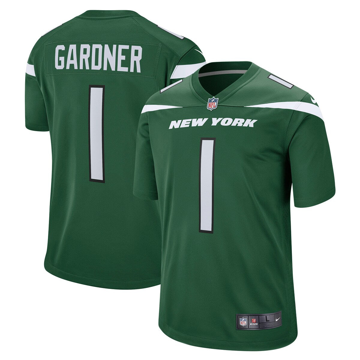 Ahmad Sauce Gardner New York Jets Nike Player Game Jersey Green
