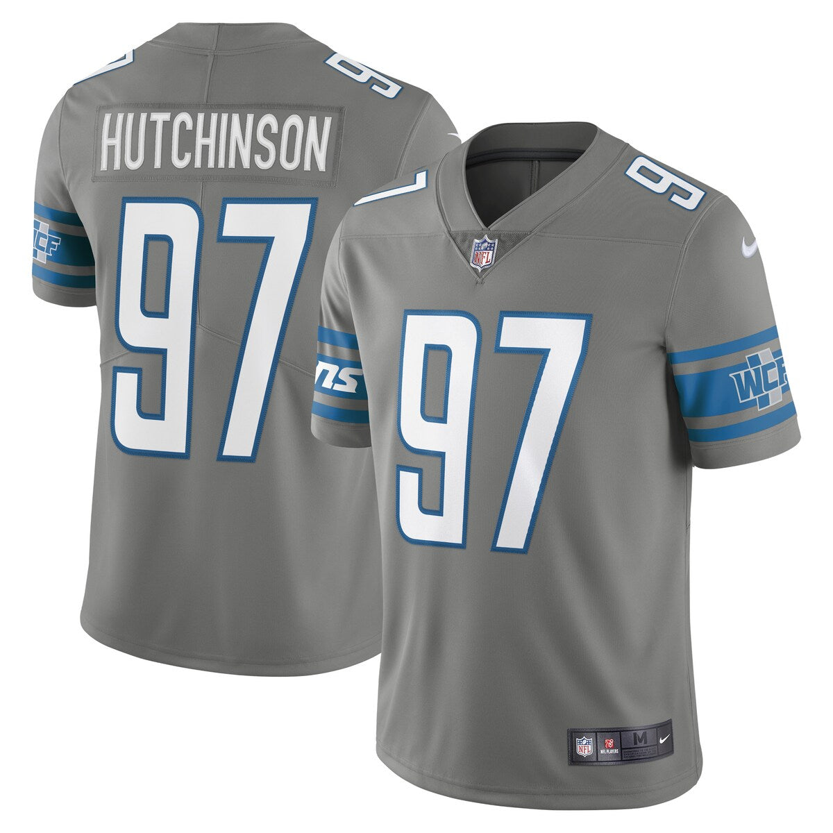 Aidan Hutchinson Detroit Lions Nike Alternate Team Vapor Limited Jersey Steel