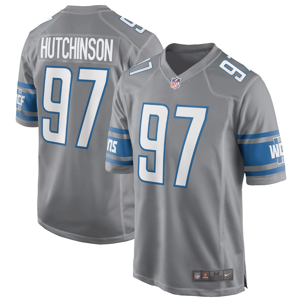 Aidan Hutchinson Detroit Lions Nike Game Jersey Silver