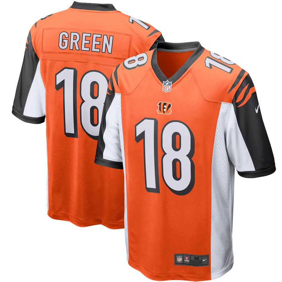 Aj Green Cincinnati Bengals Nike Player Game Jersey Orange
