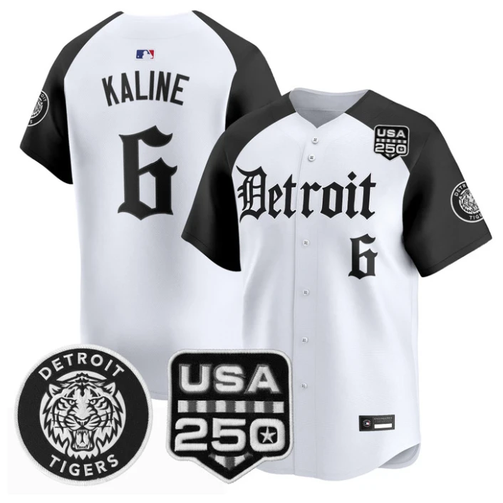 Al Kaline Jersey #6 Detroit Tigers Gothic Edition Vapor Stitched