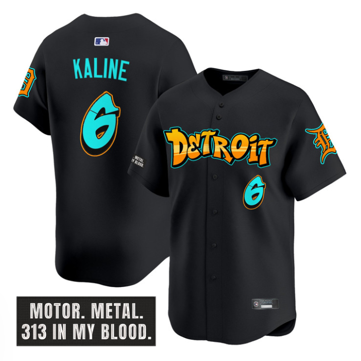 Al Kaline Jersey #6 Detroit Tigers Graffiti Motor City Edition Stitched