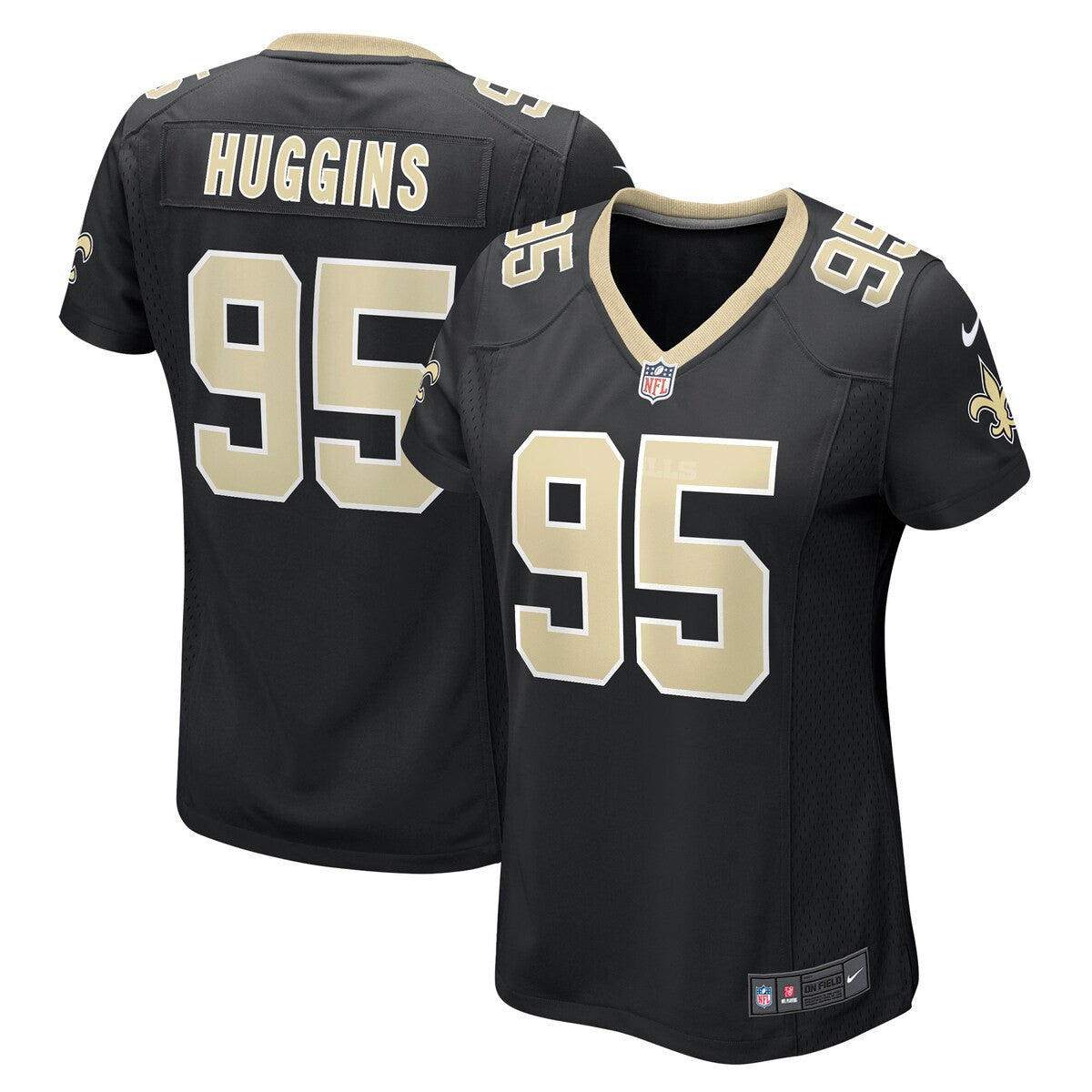 Albert Huggins New Orleans Saints Nike Womens Player Game Jersey Black