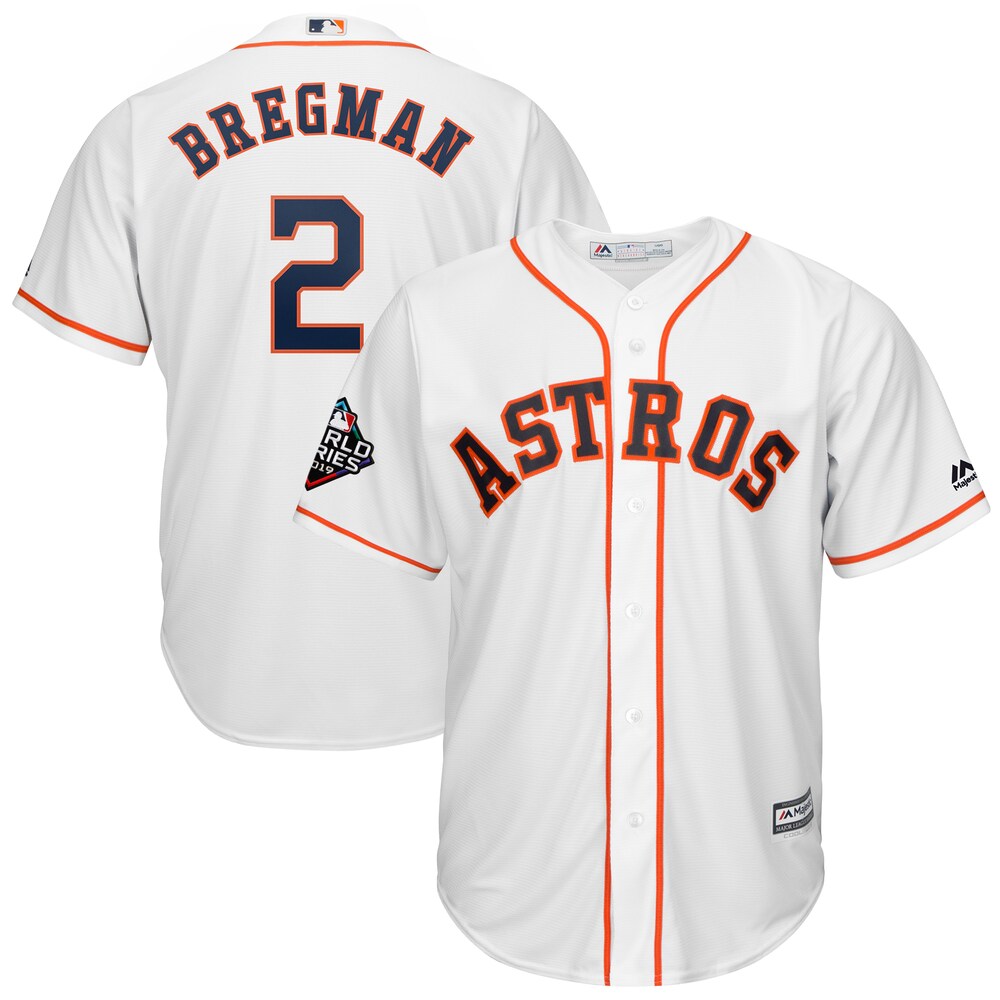 Alex Bregman Houston Astros Majestic 2019 World Series Bound Official Cool Base Player Jersey White