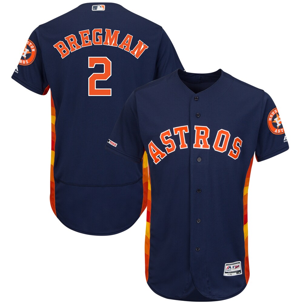 Alex Bregman Houston Astros Majestic Alternate Flex Base Collection Player Jersey Navy