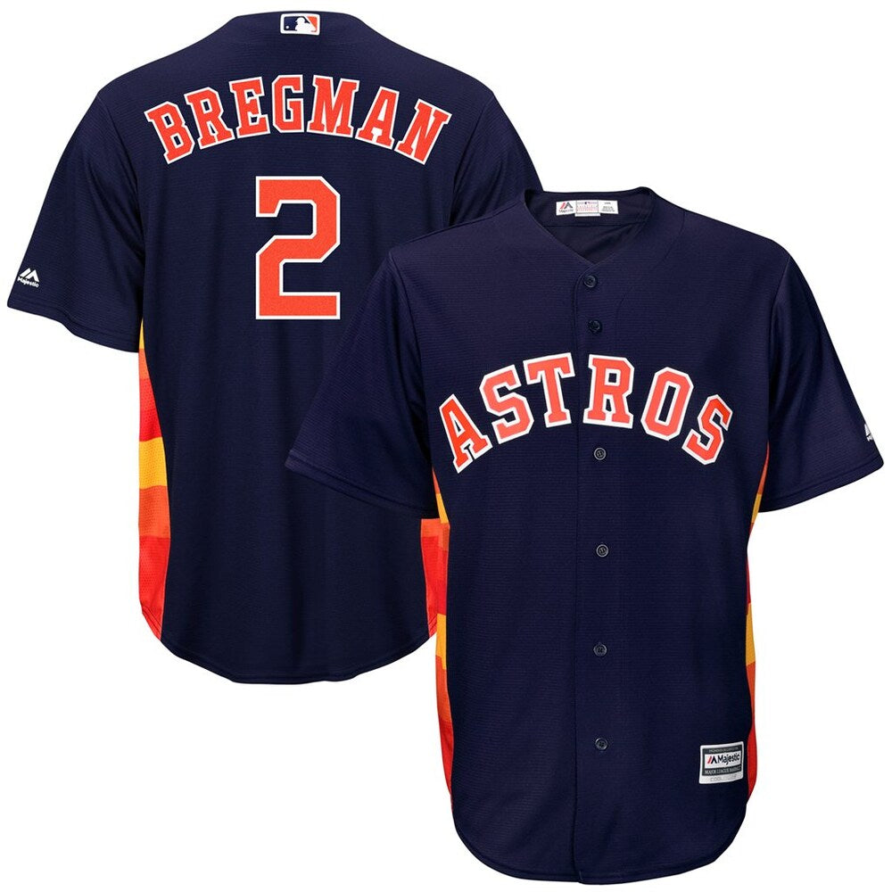 Alex Bregman Houston Astros Majestic Big Tall Cool Base Player Jersey Navy