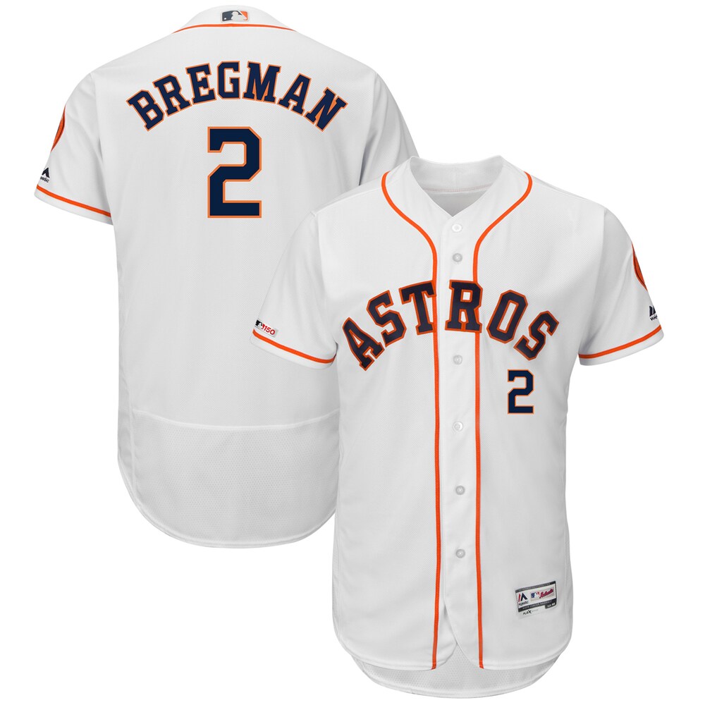 Alex Bregman Houston Astros Majestic Home Flex Base Collection Player Jersey White