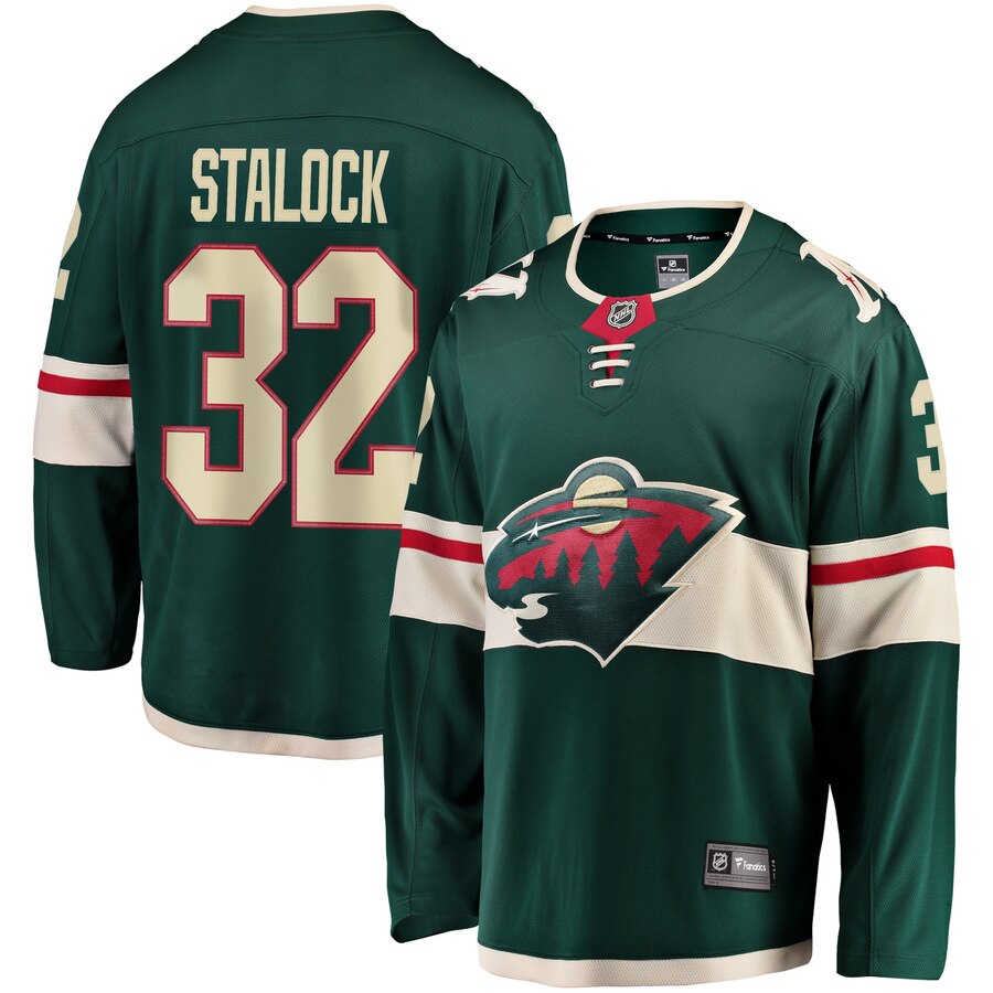 Alex Stalock Minnesota Wild Fanatics Branded Breakaway Jersey Green