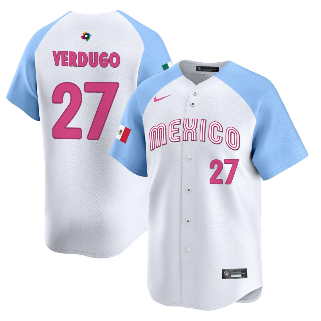 Alex Verdugo Jersey #27 Projected Team Mexico World Baseball Classic 2023 Style