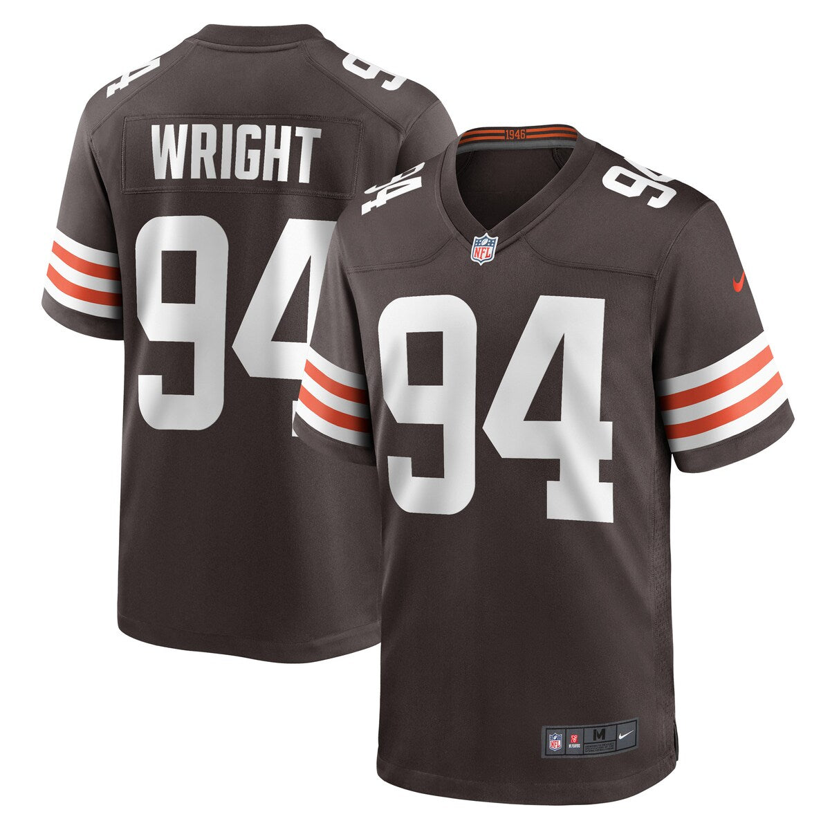 Alex Wright Cleveland Browns Nike Game Player Jersey Brown