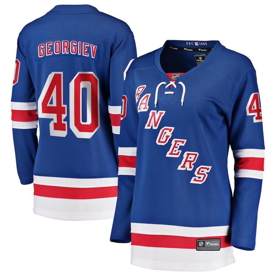 Alexandar Georgiev New York Rangers Fanatics Branded Womens Home Breakaway Player Jersey Blue