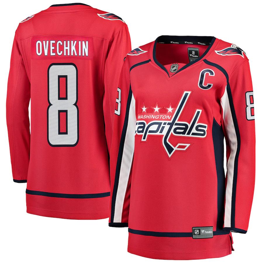 Alexander Ovechkin Washington Capitals Fanatics Branded Womens Home Breakaway Player Jersey Red