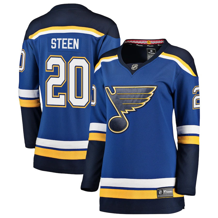 Alexander Steen St Louis Blues Fanatics Branded Womens Breakaway Player Jersey Blue