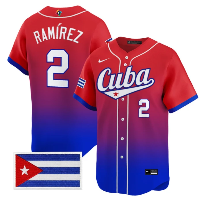 Alexei Ramrez Jersey #2 Cuba World Baseball Classic 2026 Stitched