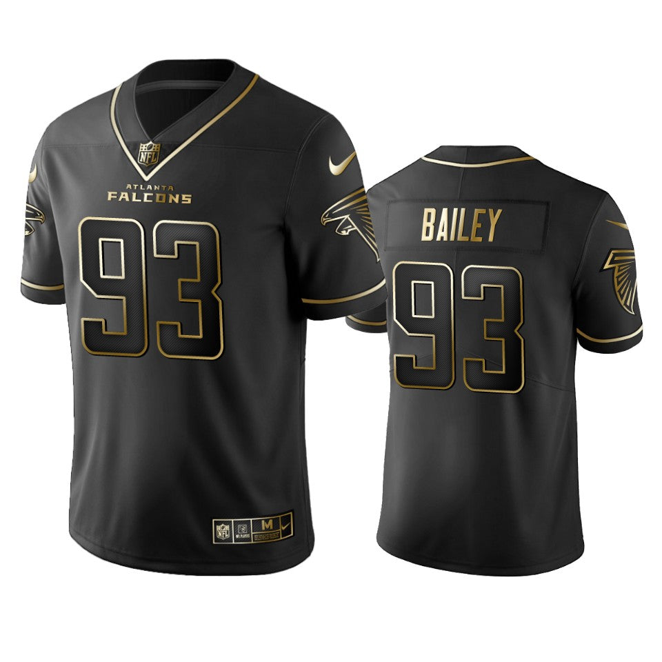 Allen Bailey Falcons Black Golden Edition Jersey
