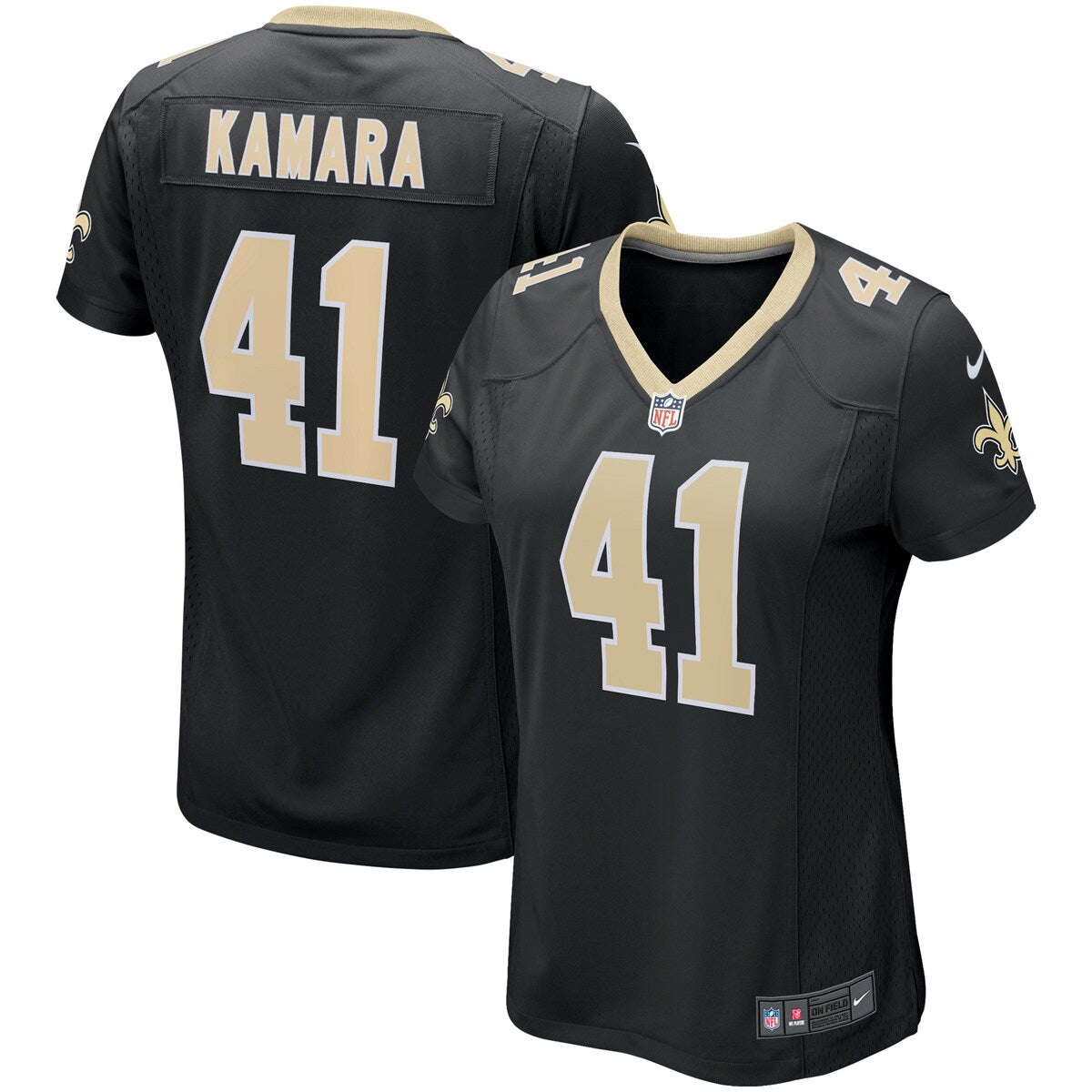 Alvin Kamara New Orleans Saints Nike Womens Game Player Jersey Black