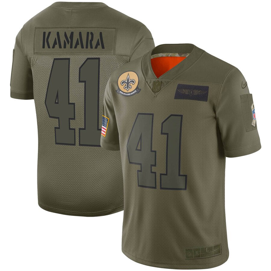 Alvin Kamara New Orleans Saints Nike Youth 2019 Salute To Service Game Jersey Olive