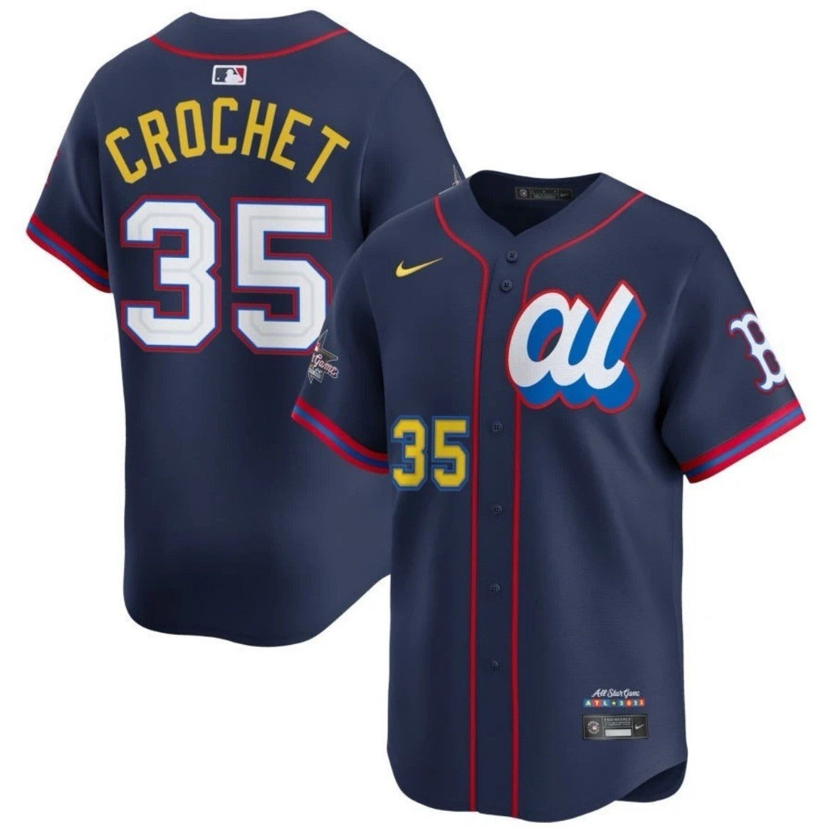 American League Garrett Crochet #35 Navy 2025 All-Star Limited Jersey Stitched