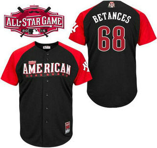 American League New York Yankees 68 Dellin Betances Black 2015 All star Game Player Jersey