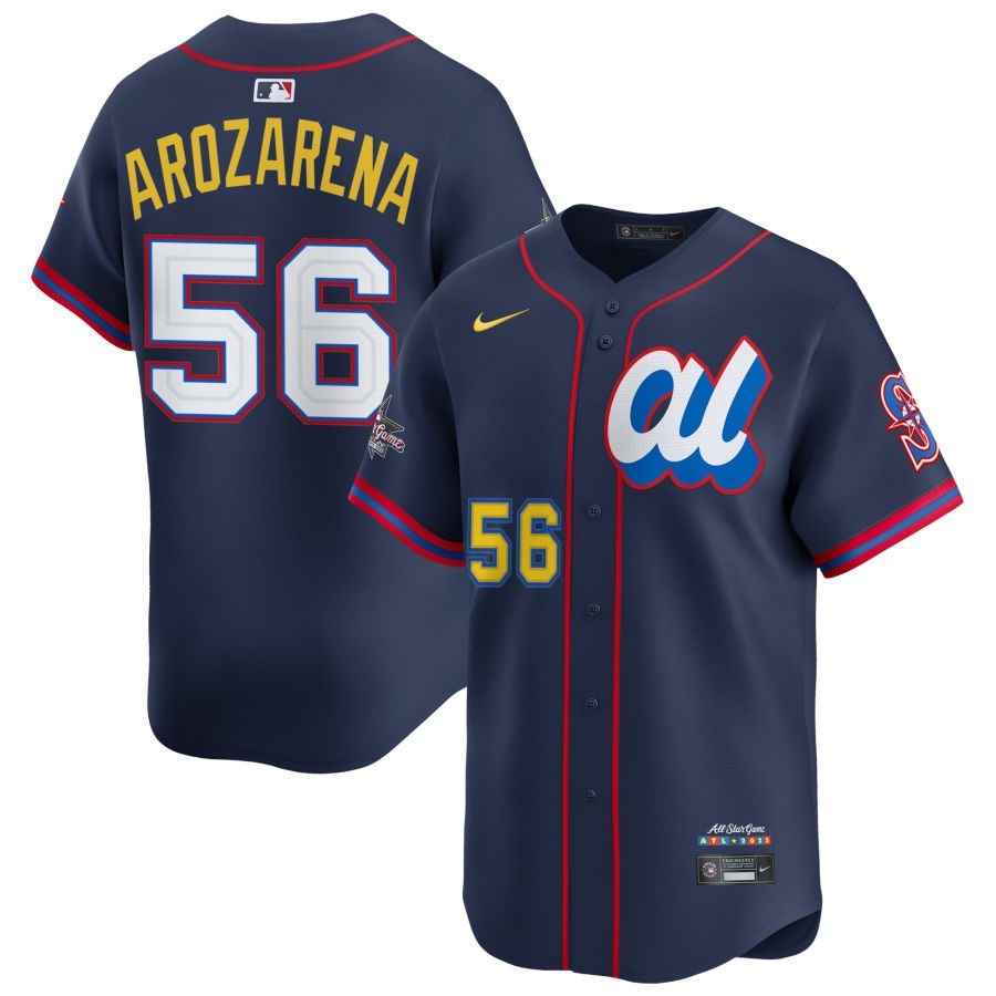 American League Randy Arozarena #56 Navy 2025 All-Star Limited Jersey Stitched