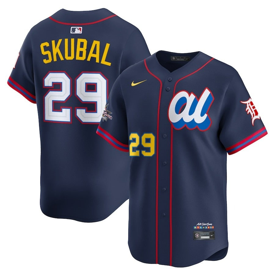 American League Tarik Skubal #29 Navy 2025 All-Star Limited Jersey Stitched