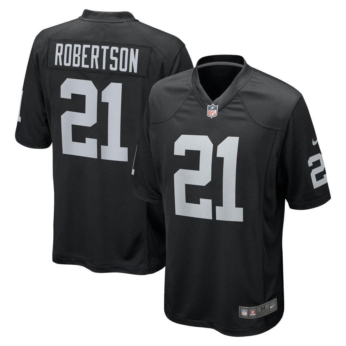 Amik Robertson Las Vegas Raiders Nike Team Game Jersey Black