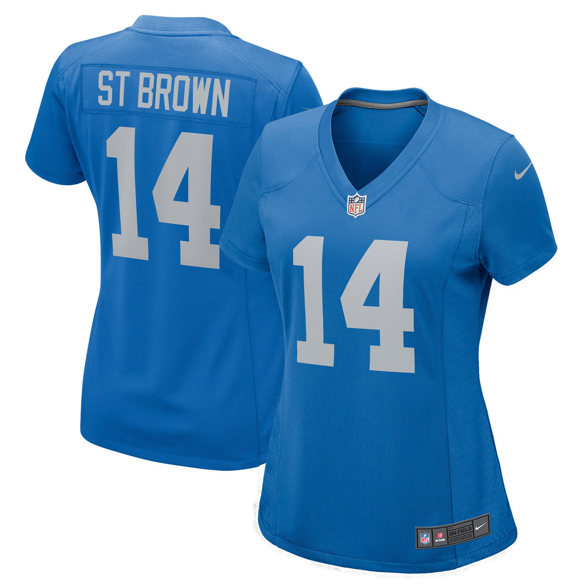 Amon ra St Brown Detroit Lions Nike Womens Player Game Jersey Blue