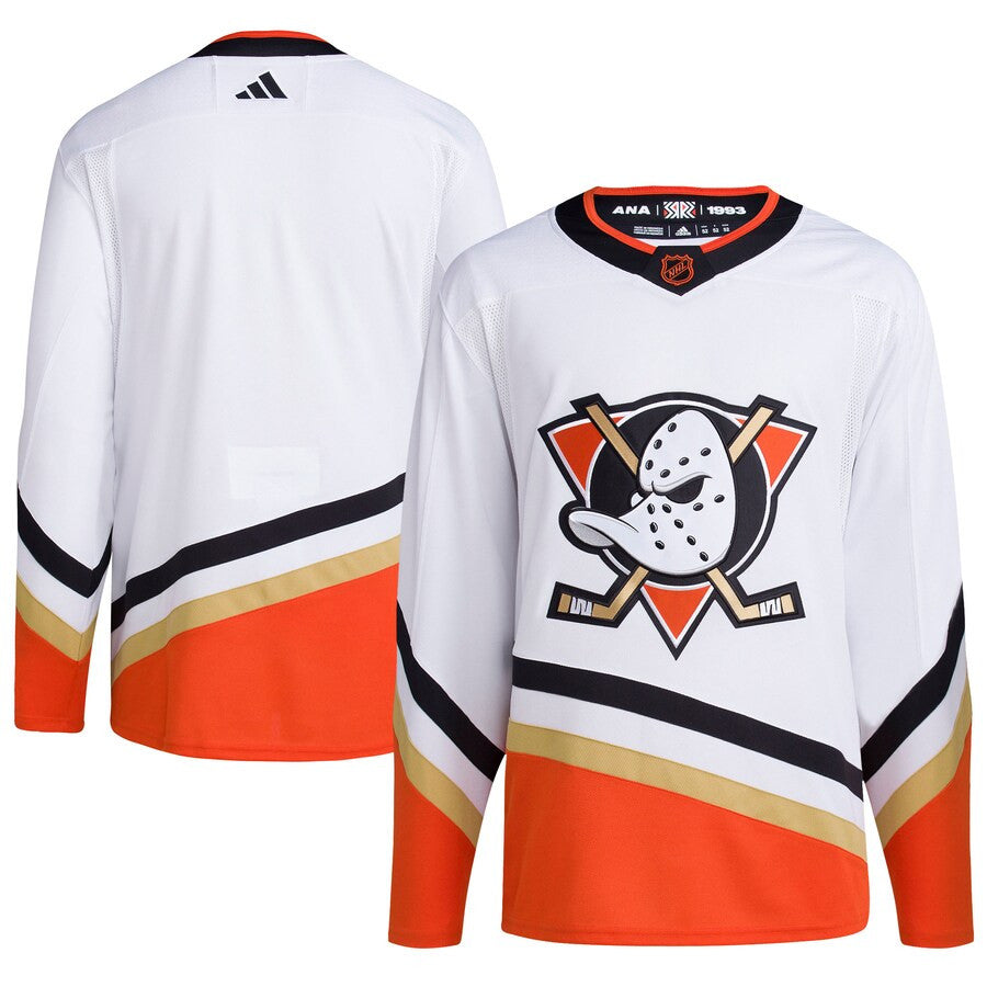 Anaheim Ducks Adidas Reverse Retro 20 Blank Jersey White