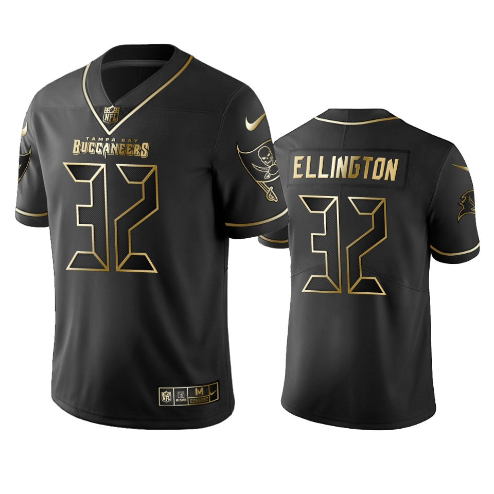 Andre Ellington Buccaneers Black Golden Edition Vapor Limited Jersey