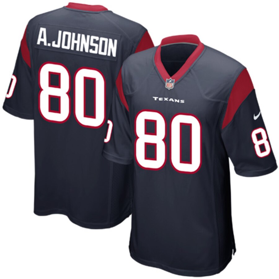 Andre Johnson Houston Texans Nike Youth Team Color Game Jersey Navy Blue