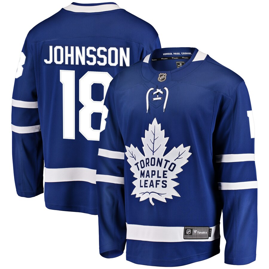 Andreas Johnsson Toronto Maple Leafs Fanatics Branded Home Breakaway Player Jersey Blue