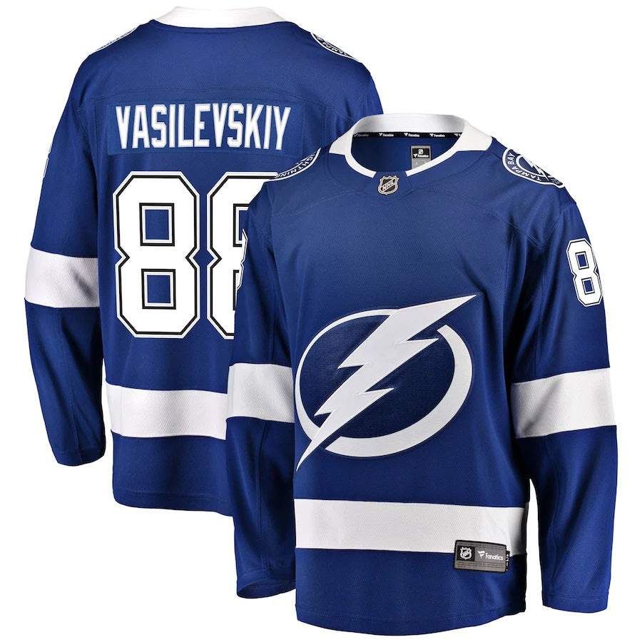 Andrei Vasilevskiy Tampa Bay Lightning Fanatics Branded Home Premier Breakaway Player Jersey Blue