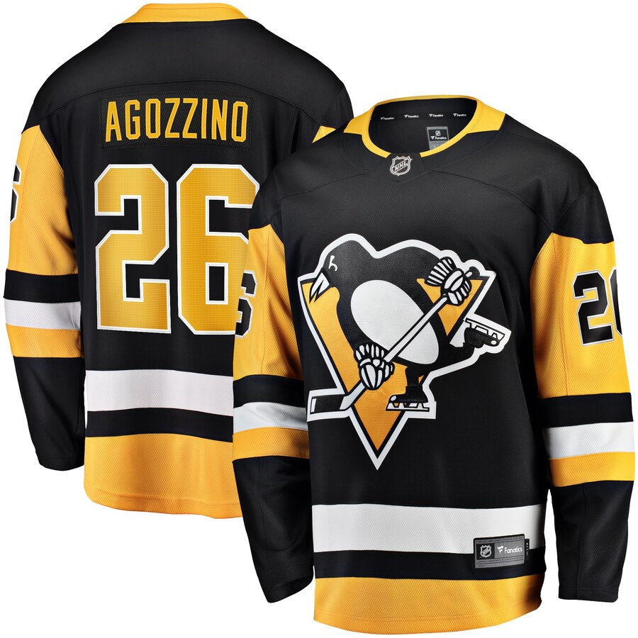Andrew Agozzino Pittsburgh Penguins Fanatics Branded Home Breakaway Player Jersey Black