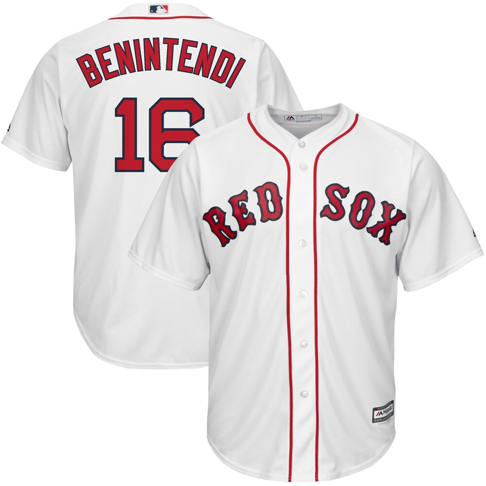 Andrew Benintendi Boston Red Sox Majestic Home Official Cool Base Player Jersey White Color