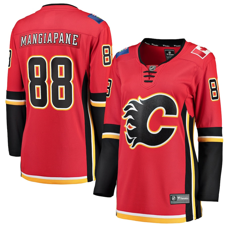 Andrew Mangiapane Calgary Flames Fanatics Branded Womens Home Breakaway Player Jersey Red