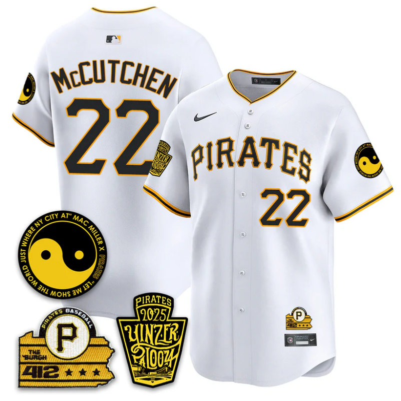 Andrew McCutchen Jersey #22 Pittsburgh Pirates Yinzerpalooza 2025 White
