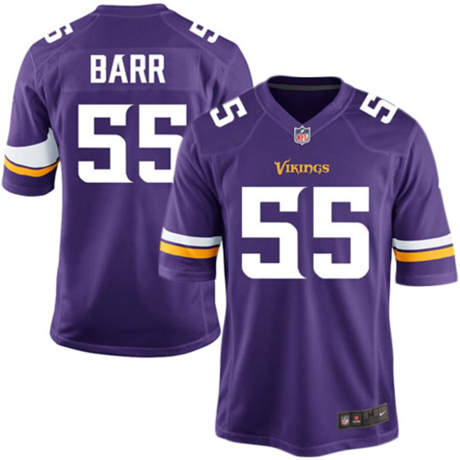 Anthony Barr Minnesota Vikings Youth Nike Team Color Game Jersey Purple